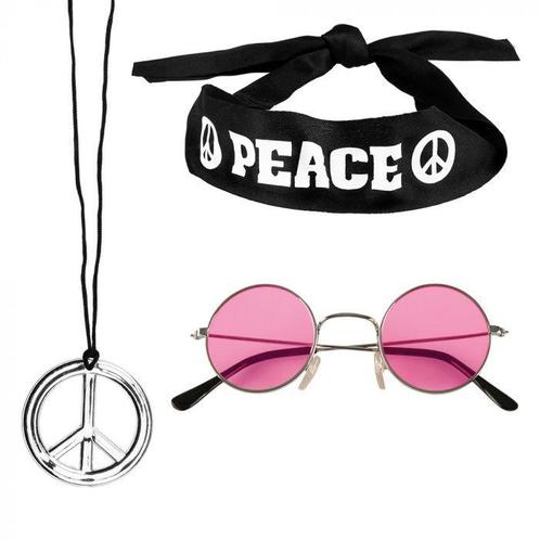 Hippie set, Hobby en Vrije tijd, Feestartikelen, Feestartikel, Nieuw, Verzenden
