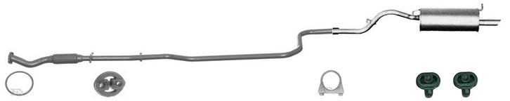 Complete uitlaat Einddemper + Middendemper Ford Ka, Auto-onderdelen, Uitlaatsystemen, Nieuw, Verzenden