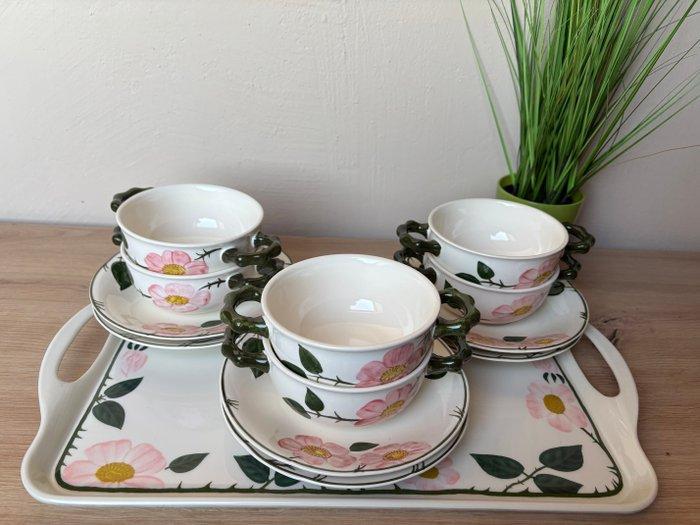 Villeroy & Boch - Eetservies voor 6 - Porselein, Wildrose,, Antiek en Kunst, Antiek | Meubels | Tafels