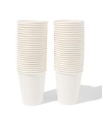 HEMA Bekers wit - 50 stuks, Verzenden, Nieuw