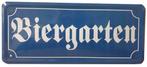 Biergarten klein reclamebord, Verzenden, Nieuw