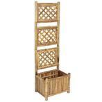 vidaXL Plantenbak verhoogd met rek 40 cm bamboe, Verzenden, Minder dan 60 cm, Nieuw, 60 cm of meer
