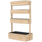 Moestuinbak - Groenliving - Verhoogd - 4 niveaus - Bruin, Ophalen of Verzenden, Nieuw