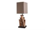 Handgemaakte tafellamp PURE NATURE 45cm ijzerhout met, Huis en Inrichting, Ophalen of Verzenden, Nieuw