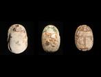 Oud-Egyptisch - Speksteen set van 3 - Scarabee