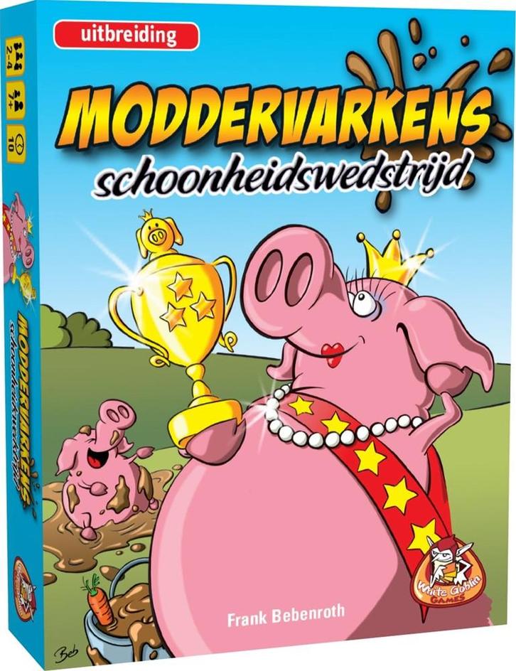 Moddervarkens - Schoonheidswedstrijd Uitbreiding | White, Hobby en Vrije tijd, Gezelschapsspellen | Kaartspellen, Nieuw, Verzenden