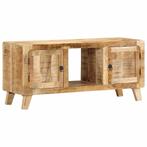 vidaXL Tv-meubel 105x46x32 cm massief ruw mangohout, Huis en Inrichting, Woonaccessoires | Cd- en Dvd-rekken, Verzenden, Nieuw