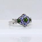 Zonder Minimumprijs - Ring Zilver - 1.18ct. tw. Tanzaniet -, Sieraden, Tassen en Uiterlijk, Ringen, Nieuw