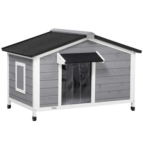 TRUUSK Hondenhok Van Sparrenhout, Weerbestendig Hondenhuis M, Dieren en Toebehoren, Honden-accessoires, Nieuw, Verzenden