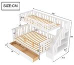 90x Kinderstapelbed met Lattenbodem en Opbergruimte – Wit, Verzenden, Nieuw