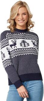 2dekans | dressforfun - Kersttrui Winterwonderland blauw-wit, Diversen, Ophalen of Verzenden, Zo goed als nieuw