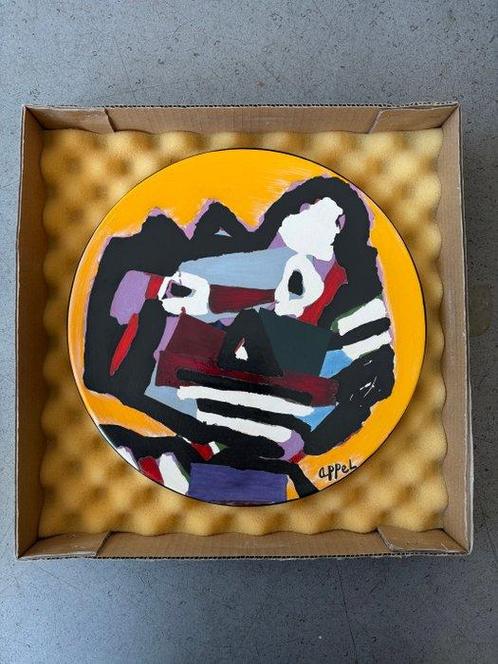 Glazed Earthenware - Karel Appel - Bord - Face - Keramiek, Antiek en Kunst, Antiek | Glas en Kristal