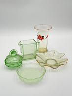 Kom (5) - Uranium - Glas, Antiek en Kunst, Antiek | Glas en Kristal