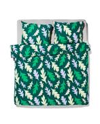 HEMA Dekbedovertrek flanel 240x200/220 bladeren groen, Verzenden, Nieuw, Groen