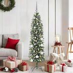 vidaXL Kunstmatige slanke kerstboom Groen Kunststof, Verzenden, Nieuw
