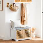 2dekans | Schoenenbank met Opbergruimte en Kussen -, Huis en Inrichting, Ophalen of Verzenden, Zo goed als nieuw