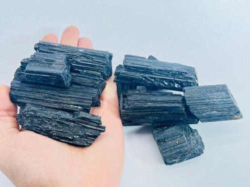 ***NIET BIEDEN*** Zwarte Toermalijn Kralen - AAA Kwaliteit -, Verzamelen, Mineralen en Fossielen