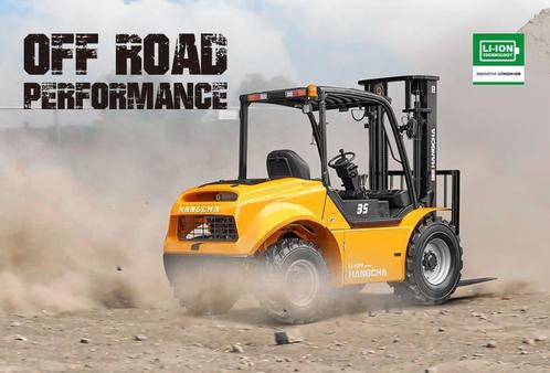 Elektrische ruw terrein heftruck - Emissievrij!, Zakelijke goederen, Machines en Bouw | Heftrucks en Intern transport, Heftruck