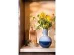 Mica Decorations Holm Vaas - H42 x Ø29 cm - Keramiek - Blauw, Verzenden, Nieuw