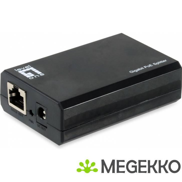 LevelOne POS-5000 network splitter Zwart Power over Ethernet, Computers en Software, Overige Computers en Software, Nieuw, Verzenden