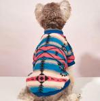 Teddy Fleece Hondentrui Etnic Blauw (Truien, Hondenkleding), Dieren en Toebehoren, Ophalen of Verzenden, Nieuw, Hondenvest