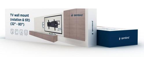 Tv muurbeugel muur beugel draai- en kantelbaar 37-80 inch, Audio, Tv en Foto, Televisiebeugels, Nieuw, Verzenden