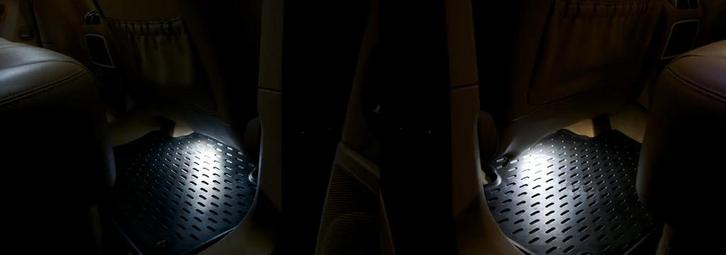 LED Verlichtingsset Voetenruimte | Rood of Wit voor Porsche, Auto diversen, Tuning en Styling, Ophalen of Verzenden