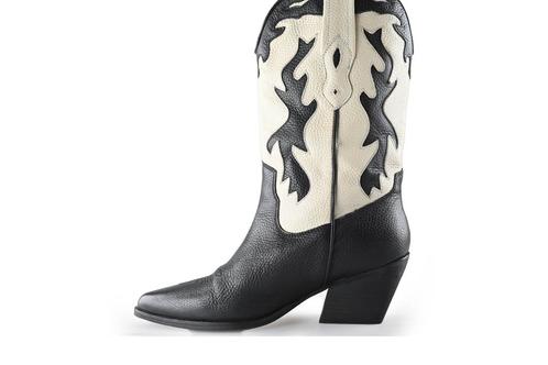 Nelson Cowboy laarzen in maat 41 Zwart | 10% extra korting, Kleding | Dames, Schoenen, Zwart, Zo goed als nieuw, Verzenden