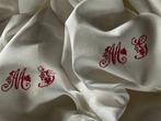 Tafellinnen met twee sets initialen M.G. - Tafelkleed  -, Antiek en Kunst, Antiek | Kleden en Textiel