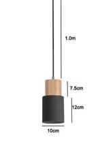 Nordic LED Hanglamp – Moderne Aluminium Houten Plafondlamp, Verzenden, Nieuw