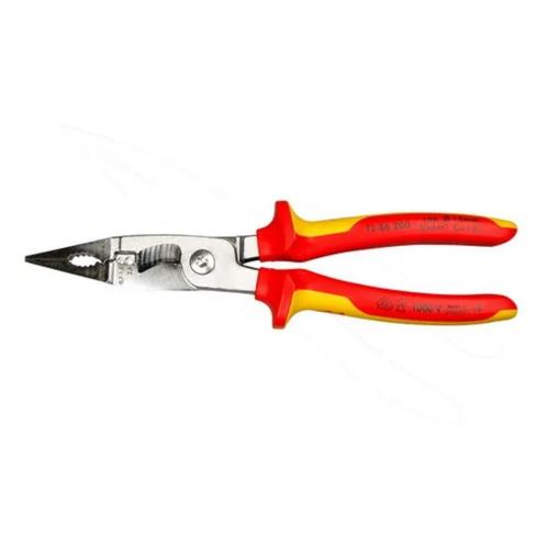 Knipex Installatietang 1000V - 200mm - verchroomd - Rood, Doe-het-zelf en Verbouw, Gereedschap | Handgereedschap, Nieuw, Verzenden