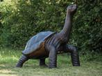 Bronzen Levensgrote Bronzen Galapagos - Schildpad - Reptiel, Tuin en Terras, Tuinbeelden, Verzenden, Nieuw, Metaal, Dierenbeeld