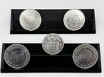 Nederland. 10 Gulden 2x 1970, 2x 1973, 1x 1994 (5 stuks)