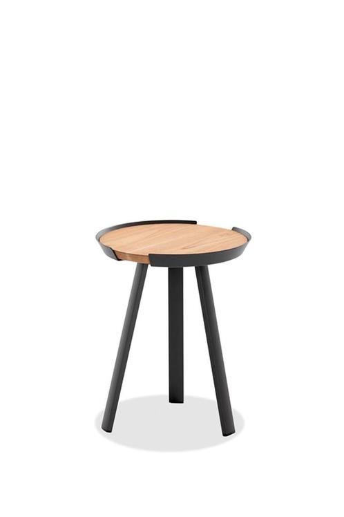 Niehoff Salvo Bijzettafel Ø40 cm - Bruin, Huis en Inrichting, Tafels | Bijzettafels, Ophalen of Verzenden