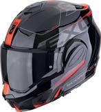 Scorpion EXO-Tech Evo Traveller Zwart Rood Systeemhelm, Motoren, Systeemhelm, XXL, Nieuw met kaartje, Overige merken