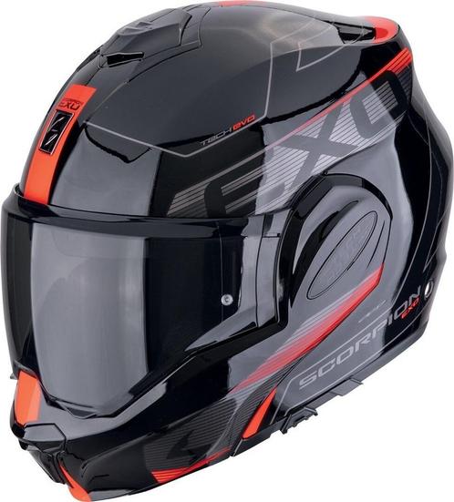 Scorpion EXO-Tech Evo Traveller Zwart Rood Systeemhelm, Motoren, Kleding | Motorhelmen, Systeemhelm, Heren, XXL, Nieuw met kaartje