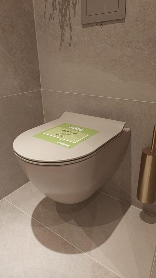 Showmodel wandcloset toiletpot mat beige zand - 0038, Doe-het-zelf en Verbouw, Sanitair, Toilet, Nieuw, Ophalen