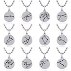 Zilveren sterrenbeeld ketting, Verzenden, Nieuw, Zilver