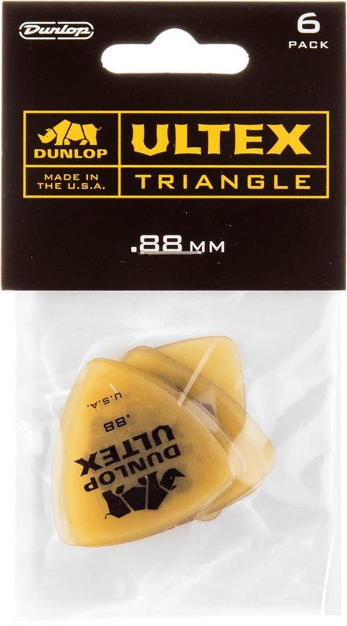 Jim Dunlop Ultex Triangle bas plectrum 0.88 mm 6-pack, Muziek en Instrumenten, Instrumenten | Toebehoren, Elektrische basgitaar