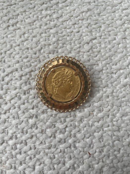 Medaillon - 18 karaat Geel goud, Sieraden, Tassen en Uiterlijk, Antieke sieraden