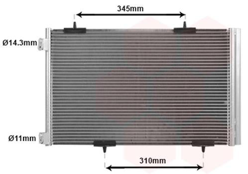 LUCHTCONDENSATOR VOOR CITROEN C-ELYSEE 2012-2017 9674994280, Auto-onderdelen, Airco en Verwarming, Nieuw, Ophalen of Verzenden