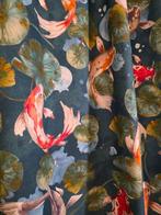 300x280 cm! Nieuw exclusief ontwerp met Carpe Koi, weefsel, Antiek en Kunst