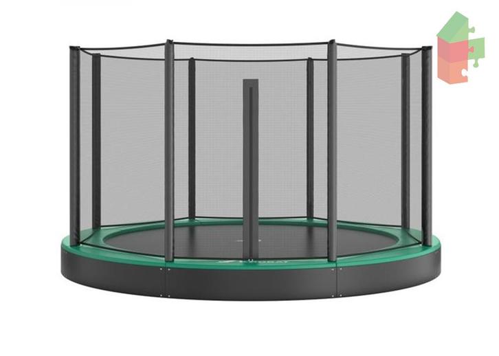 Trampoline AKROBAT ORBIT FLAT 244 Green (8ft),inclusief v..., Kinderen en Baby's, Speelgoed | Buiten | Trampolines, Nieuw, Ophalen of Verzenden