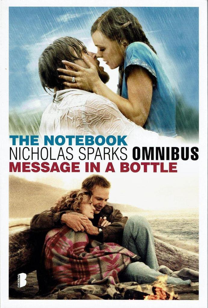 Nicolas Sparks omnibus; The notebook, message in a bottle, Boeken, Romans, Zo goed als nieuw, Verzenden
