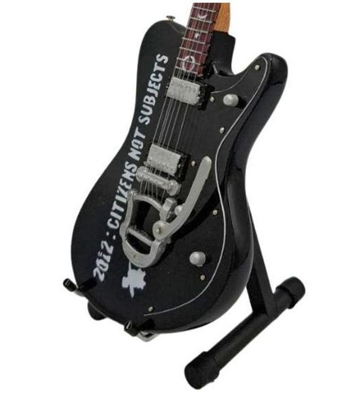 Miniatuur Schecter UltraCure gitaar et gratis standaard, Verzamelen, Muziek, Artiesten en Beroemdheden, Pop, Beeldje of Miniatuur