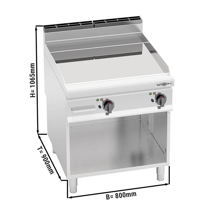 GGM Gastro | Elektrische bakplaat - 11,4 kW - Glad - met |, Zakelijke goederen, Horeca | Keukenapparatuur, Fornuis, Frituur en Grillen