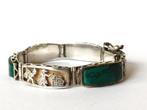 Zilver - Schakelarmband - Peru, Eilat steen