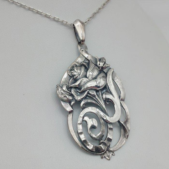 Zonder Minimumprijs - Ketting met hanger Zilver - Alex, Sieraden, Tassen en Uiterlijk, Antieke sieraden