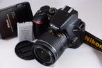 Nikon D3500 + AF-P 18-55mm VR kitlens ALS NIEUW 1708 CLICKS, Spiegelreflex, Ophalen of Verzenden, Zo goed als nieuw, Nikon