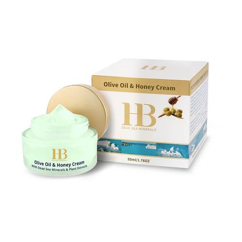HB Dead Sea Minerals - Olijfolie & honing dagcrème 50ml, Sieraden, Tassen en Uiterlijk, Uiterlijk | Gezichtsverzorging, Ophalen of Verzenden